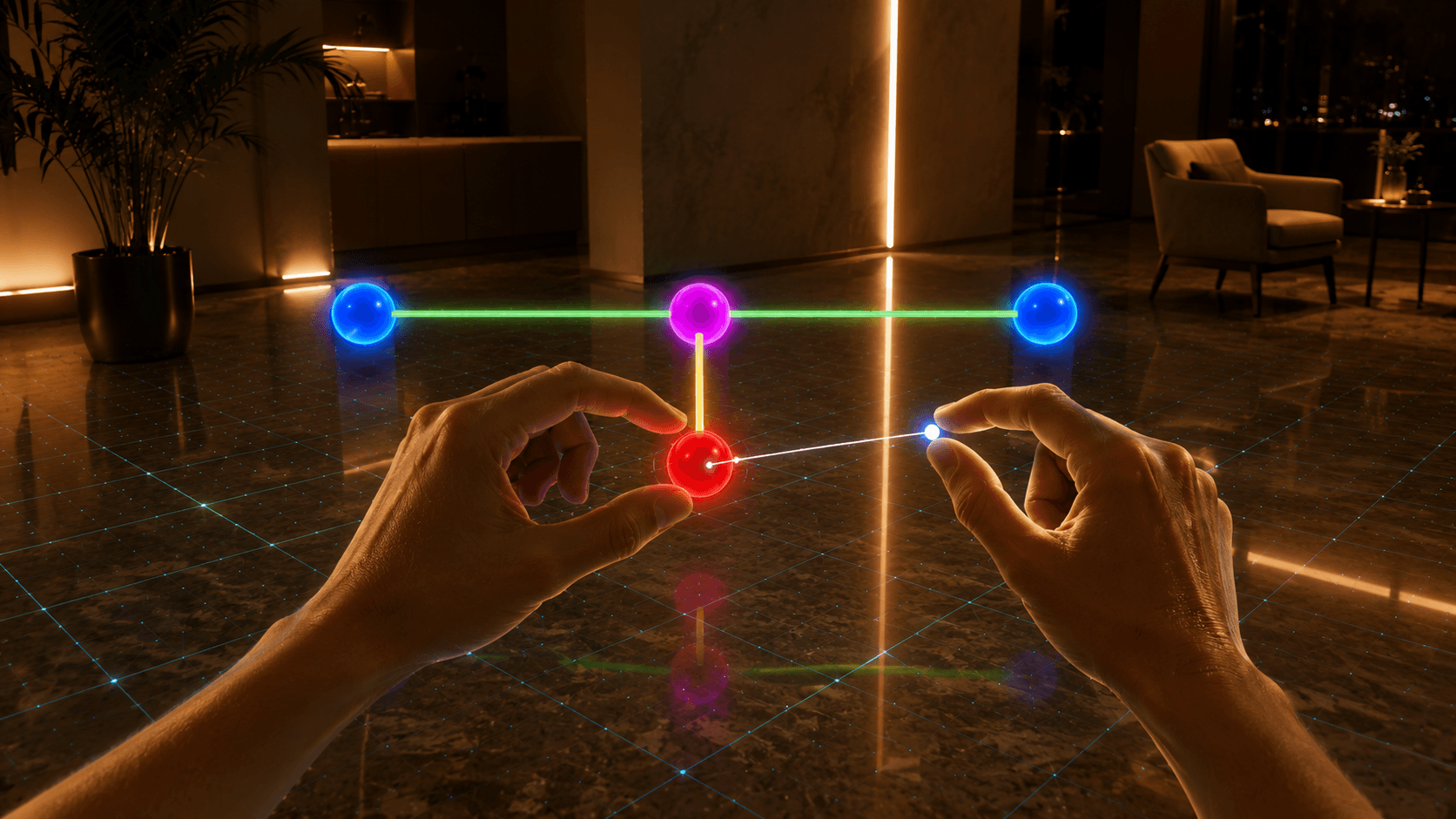 AR Geometric Projection System